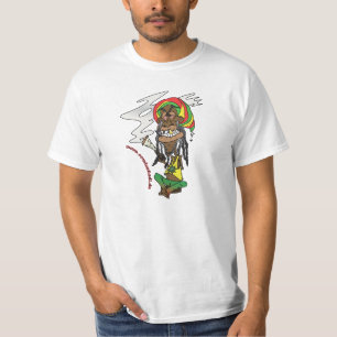 T-shirt Total de Rastafari gechillter avec un joint