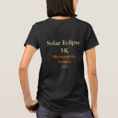 T-shirt Total Déesse Éclipse Solaire Vue Solaire 2 Côtés (Dos)