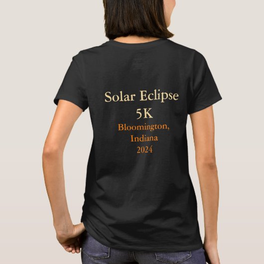T-shirt Total Déesse Éclipse Solaire Vue Solaire 2 Côtés (Dos)