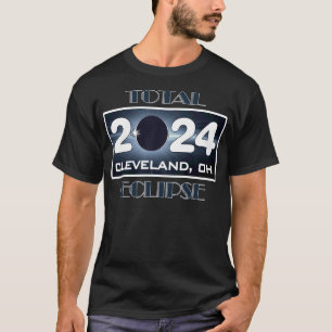 T-shirt Total Eclipse Cleveland Ohio 2024 Parcours de la T