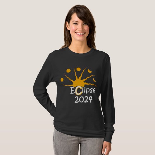 T-shirt Total Eclipse Over Little Rock, 8 avril - 2024 (Devant entier)