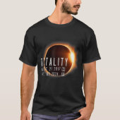 T-shirt Total Éclipse Solaire 2024 2017 Totalité Deux Fois (Devant)