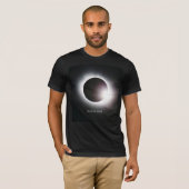 T-shirt Total éclipse solaire 8 avril 2024 soleil de lune (Devant entier)
