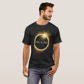 T-shirt Total Éclipse Solaire 8 avril 2024 Totalité Éclips (Devant entier)