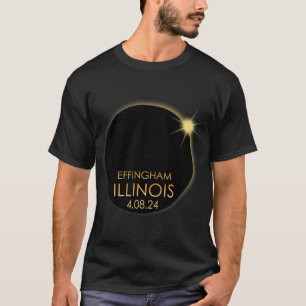 T-shirt Total Éclipse Solaire À Effingham Illinois 2024 To