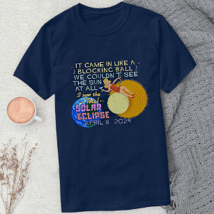 T-shirt Total Éclipse Solaire Avril 8 2024 Amusant América