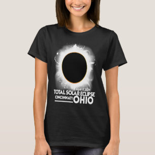 T-shirt Total Éclipse solaire Cincinnati Ohio 8 avril 2024