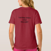 T-shirt Total Éclipse Solaire pour enfants (Dos)