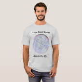 T-shirt Total Solaire Eclipse 2017 Global Path (Devant entier)