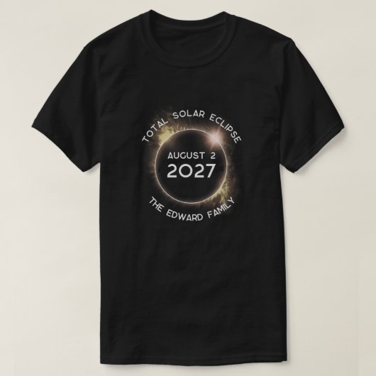 T-shirt Total Solaire Eclipse 2024 Art Design (Design devant)