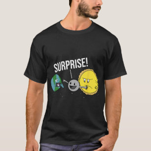 T-shirt Total Solaire Eclipse 2024 Drôle Cartoon Moon Cove