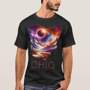 T-shirt Total Solaire Eclipse 2024 État Ohio Totalité Avri
