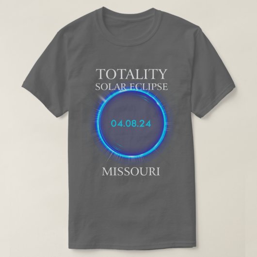 T-shirt Total Solaire Eclipse 2024 Missouri 04 (Design devant)