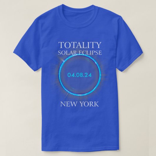 T-shirt Total Solaire Eclipse 2024 New York 040824 Astrono (Design devant)