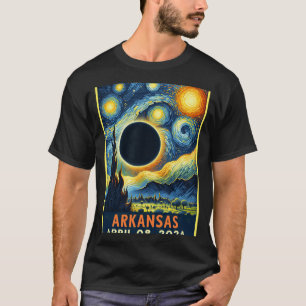 T-shirt Total Solaire Eclipse 2024 Nuit étoilée