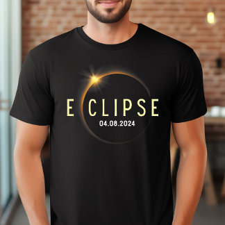 T-shirt Total Solaire Eclipse 2024 Parcours De Totalité 8 