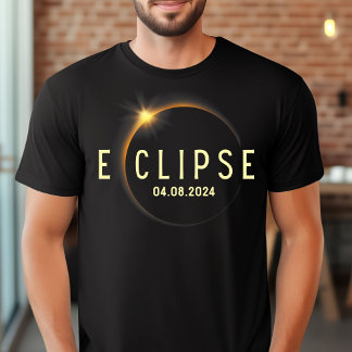 T-shirt Total Solaire Eclipse 2024 Parcours De Totalité 8 