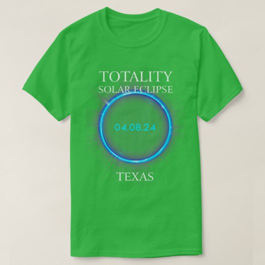 T-shirt Total Solaire Eclipse 2024 Texas 040824 Astronomie (Design devant)