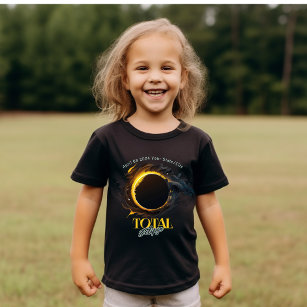 T-shirt Total Solaire Eclipse 2024 Votre Ville État Enfant