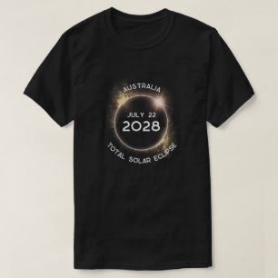 T-shirt Total Solaire Eclipse 2028 Art Design