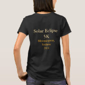 T-shirt Total Solaire Eclipse 2 côtés VOTRE visage Lune de (Dos)