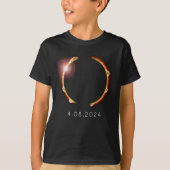 T-shirt Total Solaire Eclipse 8 avril 2024 (Devant)