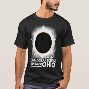 T-shirt Total Solaire Eclipse Cleveland Ohio 8 Avril 2024 