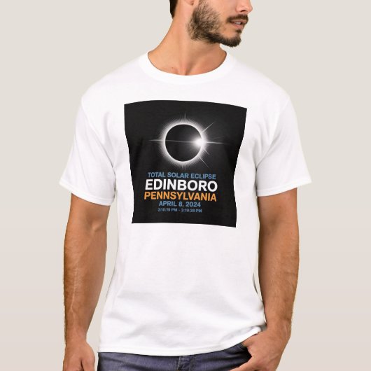 T-shirt Total Solaire Eclipse Edinboro (Devant)
