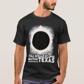 T-shirt Total Solaire Eclipse HOUSTON TEXAS Avril 8 2024 T (Devant)
