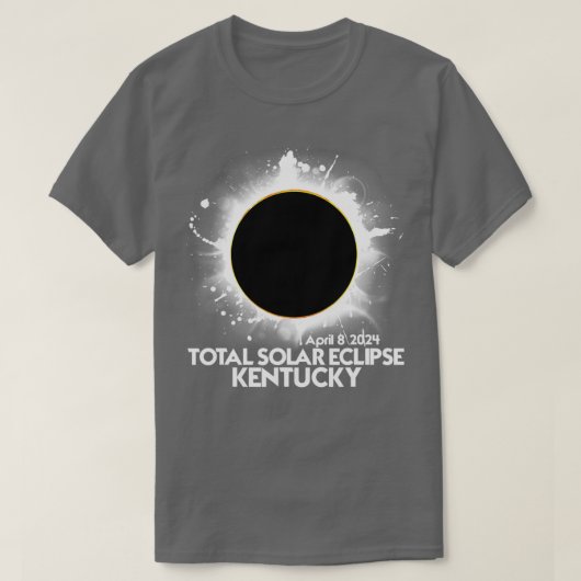 T-shirt Total Solaire Eclipse Kentucky 2024 Totalité (Design devant)
