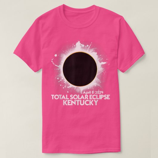 T-shirt Total Solaire Eclipse Kentucky 2024 Totalité (Design devant)