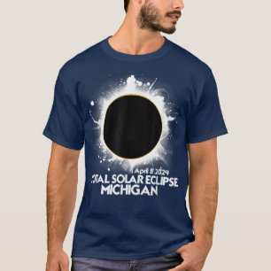 T-shirt Total Solaire Eclipse Michigan 2024 Totalit améric