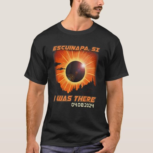 T-shirt Total Solaire Eclipse Mountain Randonnée Escuinapa (Devant)