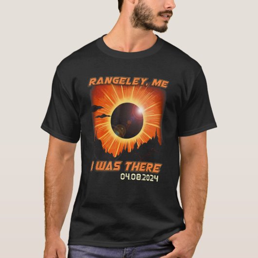 T-shirt Total Solaire Eclipse Mountain Randonnée Rangeley (Devant)