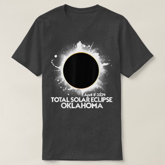 T-shirt Total Solaire Eclipse Oklahoma 2024 Totalité Améri (Design devant)