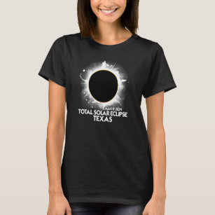 T-shirt Total Solaire Eclipse TEXAS 2024 Totalité américai