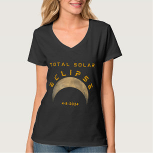 T-SHIRT TOTAL SOLAIRE ÉLIPSE LUNE TERRE SOLAIRE