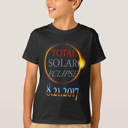 T-shirt Total Solar Eclipse 2017 Illustration (Devant)