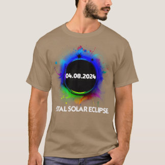 T-shirt Total Solar Eclipse 2024 Colourful Totality