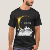 T-shirt Total Solar Eclipse 2024 Cruise Ship (Devant)
