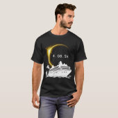 T-shirt Total Solar Eclipse 2024 Cruise Ship (Devant entier)