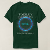 T-shirt Total Solar Eclipse 2024 New Hampshire Astronomy L (Design devant)