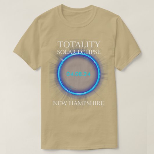 T-shirt Total Solar Eclipse 2024 New Hampshire Astronomy L (Design devant)
