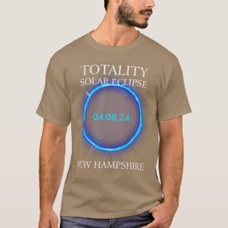 T-shirt Total Solar Eclipse 2024 New Hampshire Astronomy L