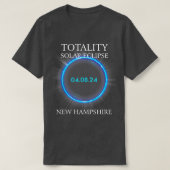 T-shirt Total Solar Eclipse 2024 New Hampshire Astronomy L (Design devant)
