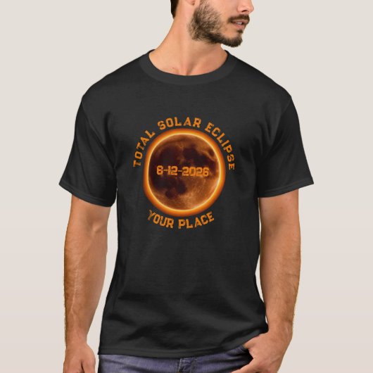 T-shirt Total Solar Eclipse 2026 (Devant)