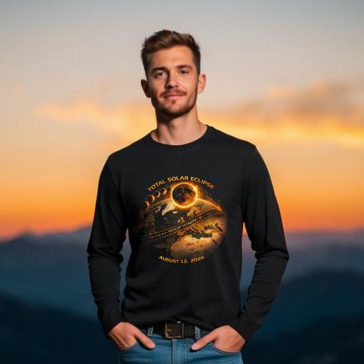 T-shirt Total Solar Eclipse 2026-Path of Totality