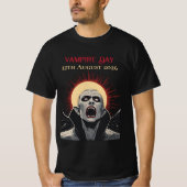 T-shirt Total Solar Eclipse 2026 Vampire Day (Devant)
