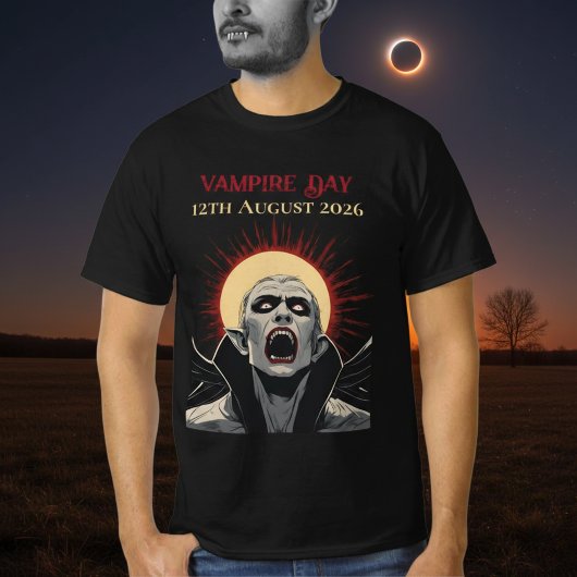 T-shirt Total Solar Eclipse 2026 Vampire Day