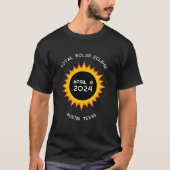 T-shirt Total Solar Eclipse Austin Texas 8 avril 2024 (Devant)